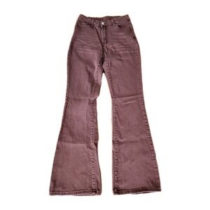 Flare Jeans Women Size 6 cholate Brown 70s Retro Boho High Waisted Bell Bottoms